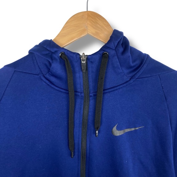 Nike Therma Hoodie Full Zip Dri-FIT Tech Training Jacket Blue Men’s Size L - Picture 8 of 13